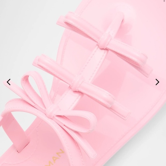 Stuart Weitzman Felicity Bow Jelly Sandals In Pink Size 38.5 / 8 - Picture 4 of 11